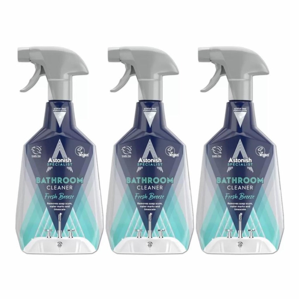 好市多代購 宅配免運 Astonish 英國潔 抑菌除污浴廁清潔劑 750毫升 X 3入-細節圖2