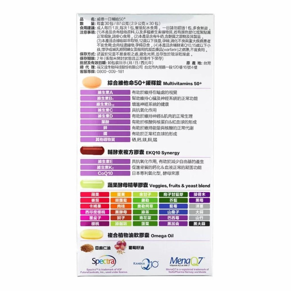 好市多官網代購 宅配免運 威德 一日補給50+ 30包 / 一日補給+ 30包-細節圖4