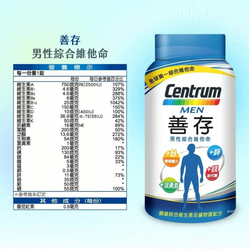 好市多代購 宅配免運 善存 女性綜合維他命 男性綜合維他命-細節圖3