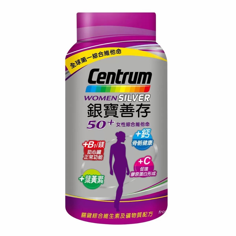 好市多官網代購 宅配免運 銀寶善存50+ 女性綜合維他命 290錠 / 銀寶善存50+ 男性綜合維他命 290錠-規格圖6