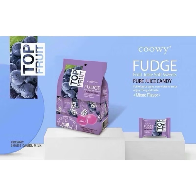 現貨 越南進口最熱銷 Fruit KING coowy fudge軟糖  葡萄軟糖 芒果軟糖 綜合軟糖 黃金奇異果軟糖-細節圖3
