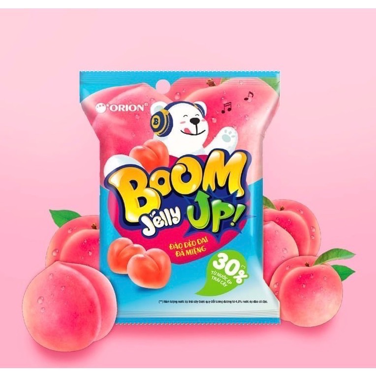 現貨 越南進口 韓國 好麗友 ORION  草莓 、水蜜桃 、葡萄、百香果、羅望子、可樂水果 造型 BOOM 軟糖-規格圖9