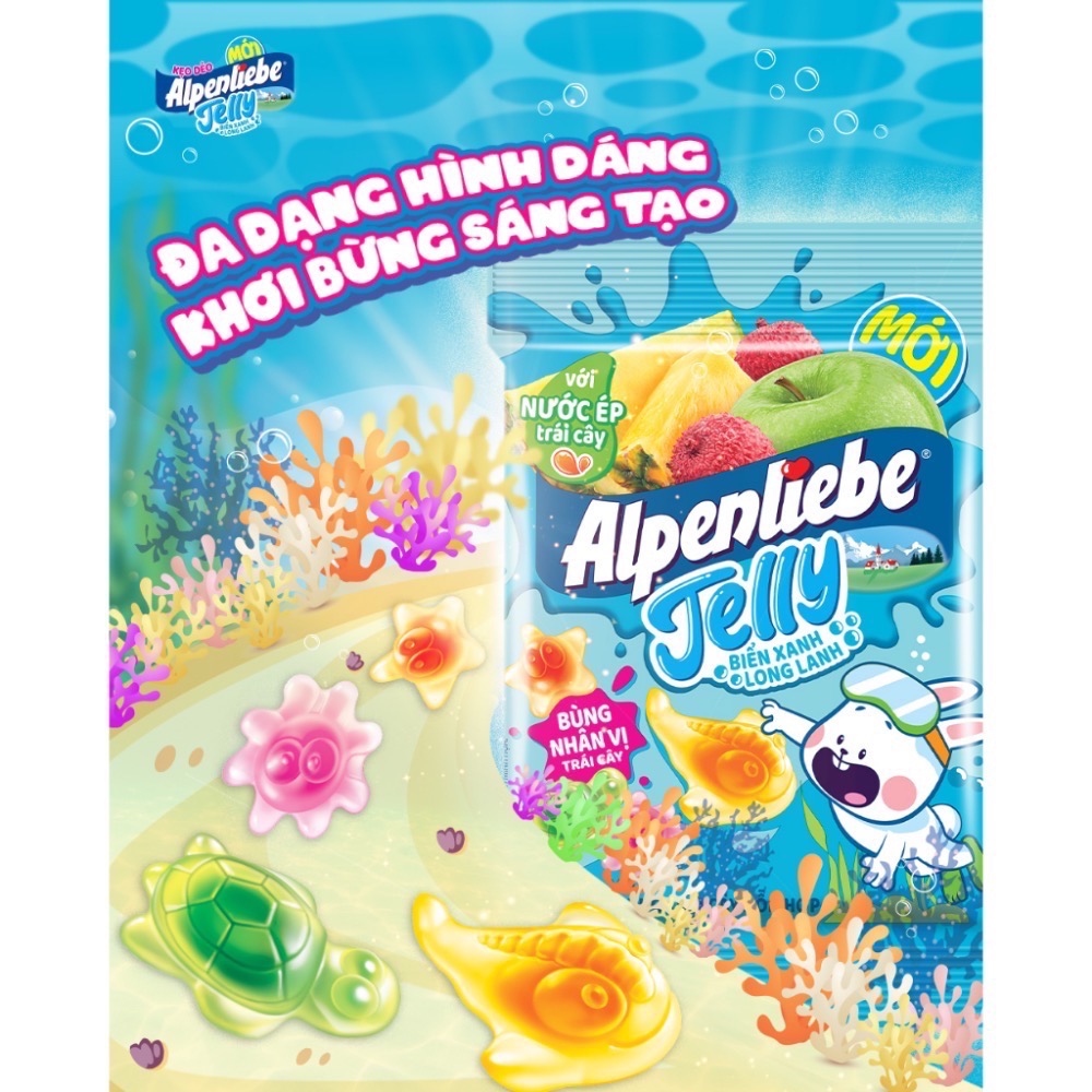 現貨 越南 進口  中國 Alpenliebe 海洋動物軟糖、百香果蜜蜂造型軟糖、水蜜桃甜心軟糖 造型軟糖 軟糖-規格圖5