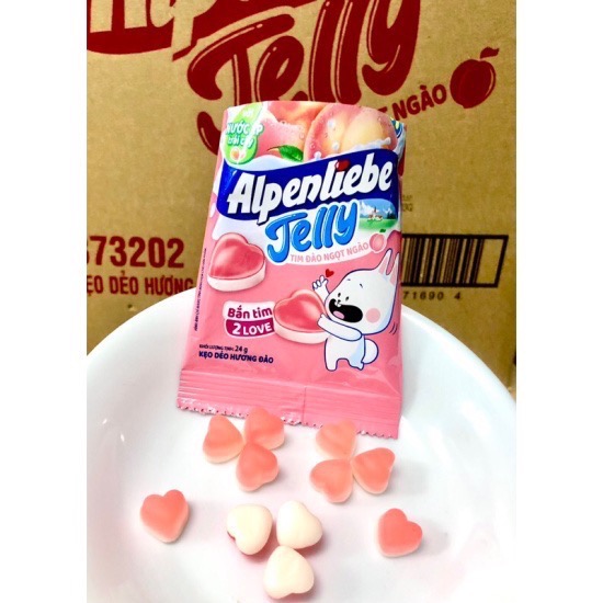 現貨 越南 進口  中國 Alpenliebe 海洋動物軟糖、百香果蜜蜂造型軟糖、水蜜桃甜心軟糖 造型軟糖 軟糖-規格圖5