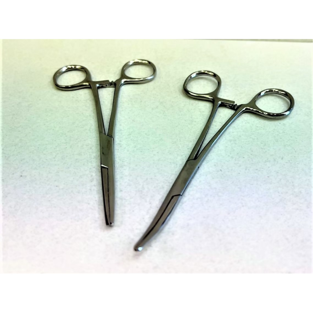 🍀小福袋🍀源杏 直式 拔毛 寵物 清耳用品 鉗子 14cm   彎頭鉗 ( 寵物美容師國家考試必需品)-細節圖2