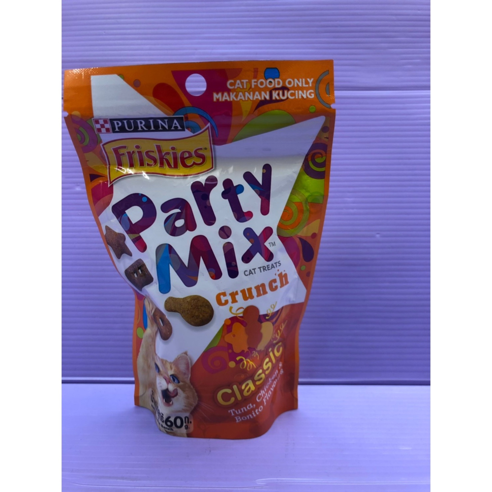 🍀小福袋🍀 Friskies喜躍 Party Mix➤ 經典原味 60克/包➤ 貓餅乾/貓零食/獎勵零食-細節圖2