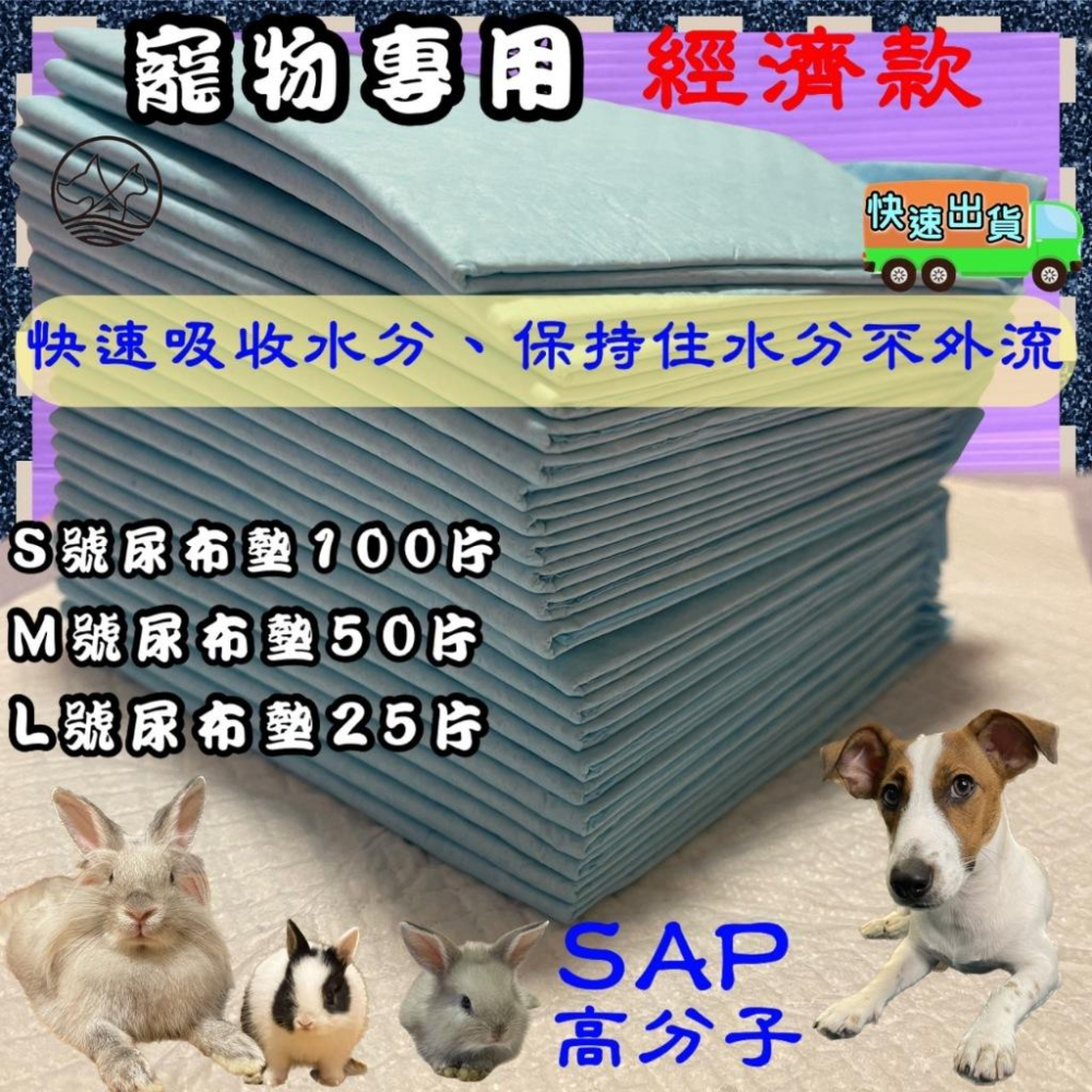 🌹小福袋🎀超取限2包《M號 50入 尿布》  犬 貓 寵物尿布墊 尿布 業務用專業級 犬 狗 貓 兔子-細節圖2