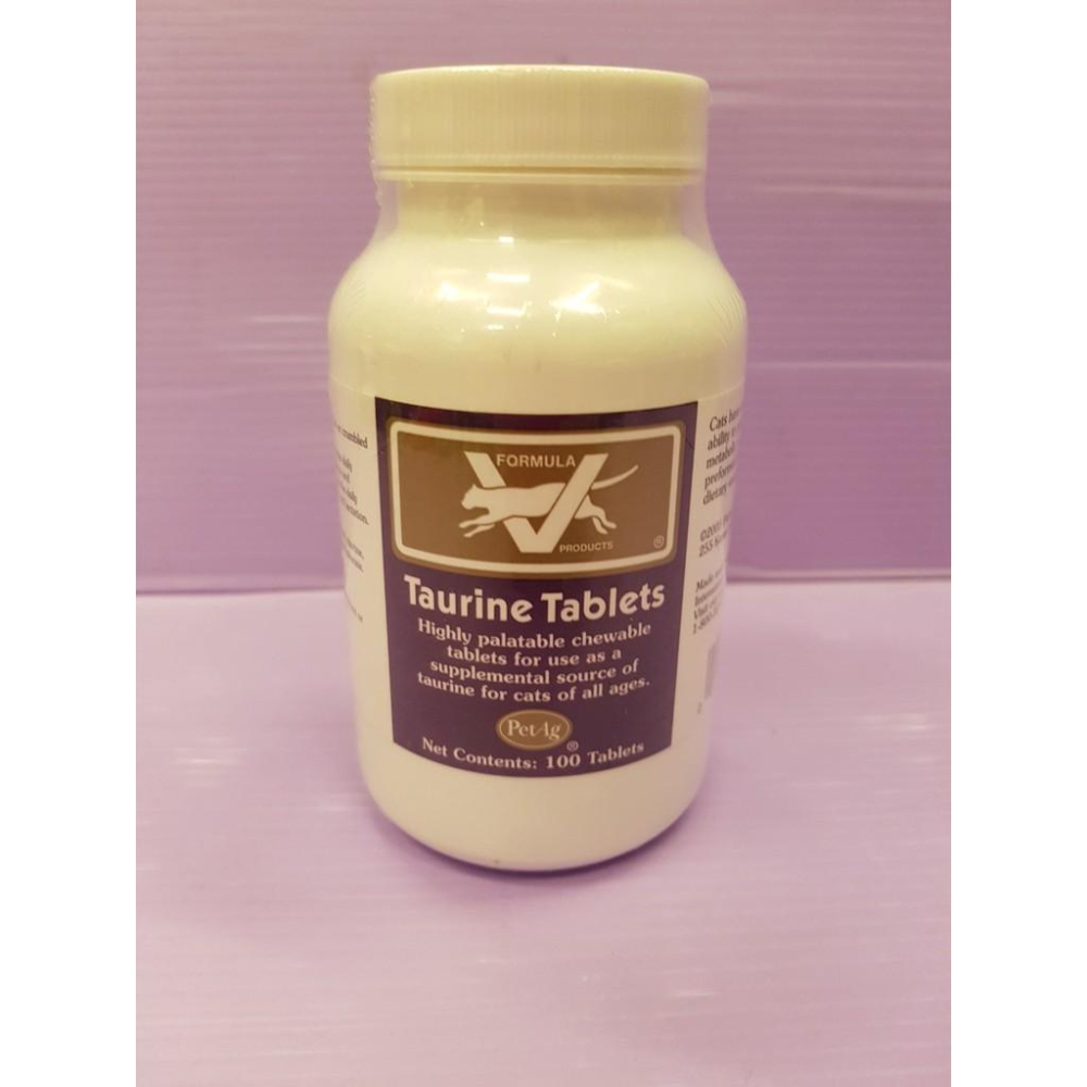 🌹小福袋🎀(附發票) PetAg Formula V 美國貝克 牛磺酸錠 貓用 100錠/瓶-細節圖2