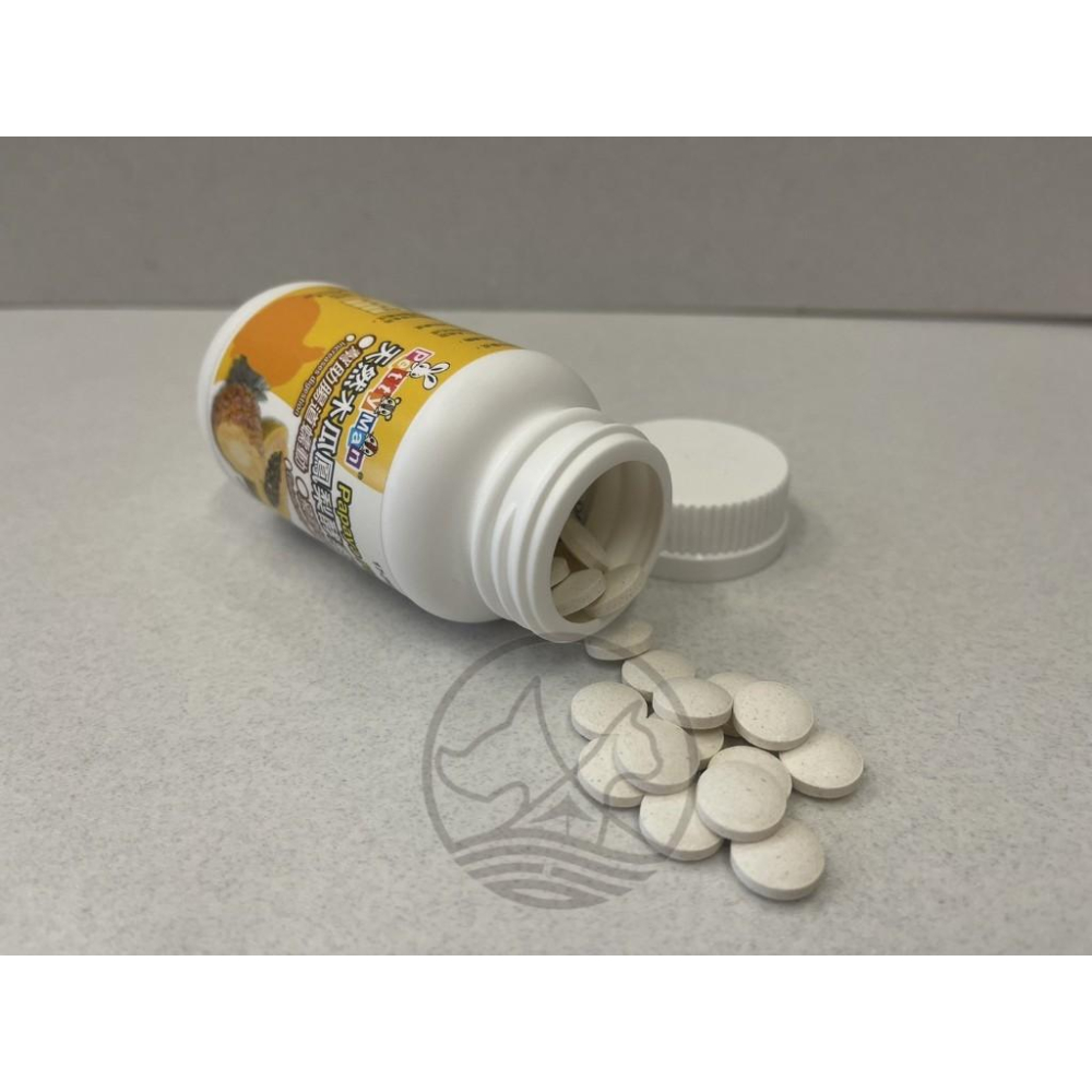 🍀小福袋🍀Petty Man《天然鳳梨木瓜酵素丸 100顆/瓶 》 毛球 鳳梨酵素 木瓜酵素小動物 兔子 鼠 青木瓜-細節圖4