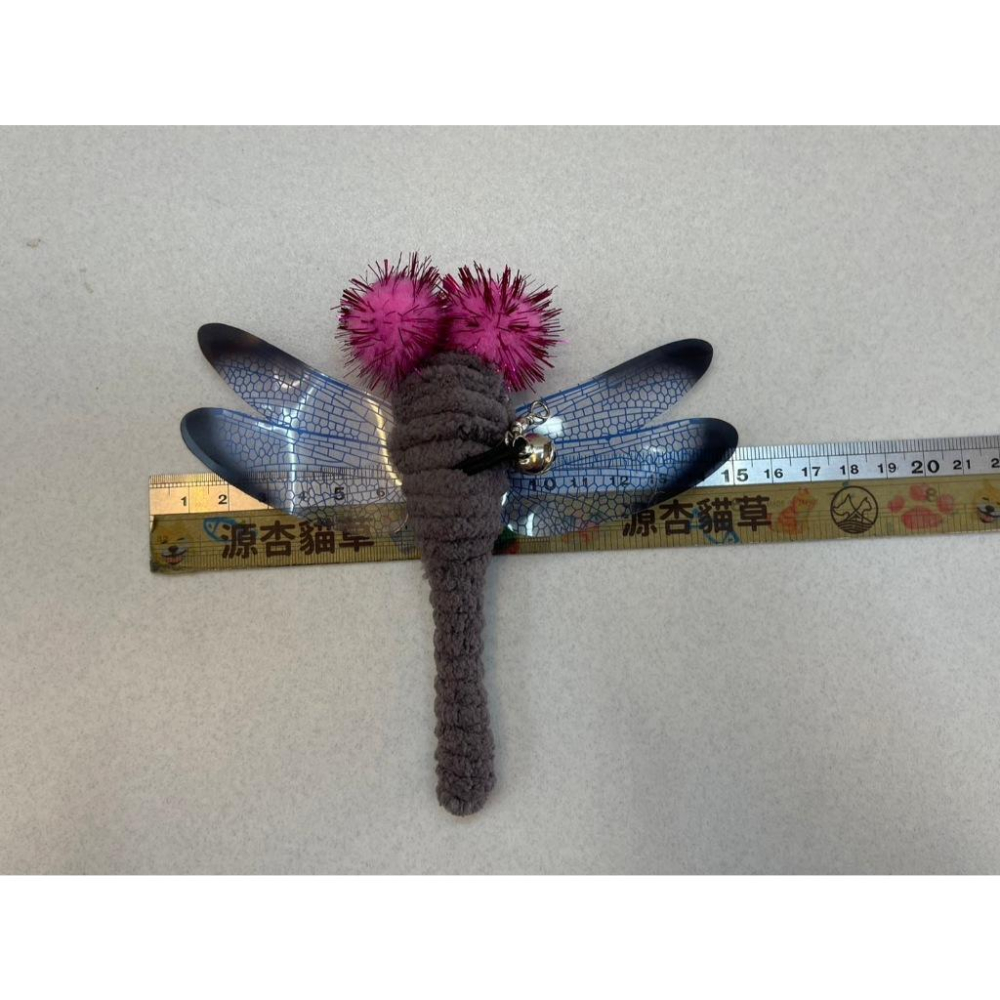 🍀小福袋🍀新型 逗貓棒 大蜻蜓 吊繩式 彩色繽紛 貓咪解悶玩具 自嗨-細節圖7
