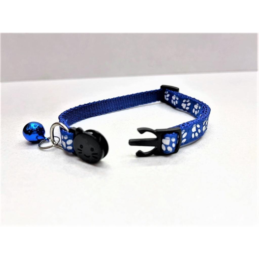 🍀小福袋🍀俏皮腳印 貓咪 安全扣環 鈴鐺 項圈 ( 貓項圈 寵物項圈 可愛項圈 反光項圈 鈴鐺項圈)-細節圖3