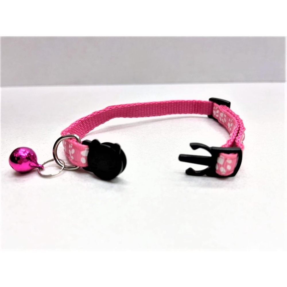 🍀小福袋🍀俏皮腳印 貓咪 安全扣環 鈴鐺 項圈 ( 貓項圈 寵物項圈 可愛項圈 反光項圈 鈴鐺項圈)-細節圖4