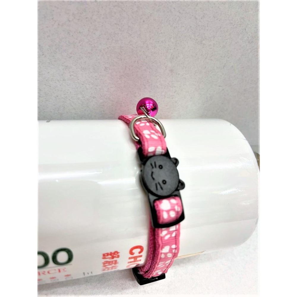 🍀小福袋🍀俏皮腳印 貓咪 安全扣環 鈴鐺 項圈 ( 貓項圈 寵物項圈 可愛項圈 反光項圈 鈴鐺項圈)-細節圖7