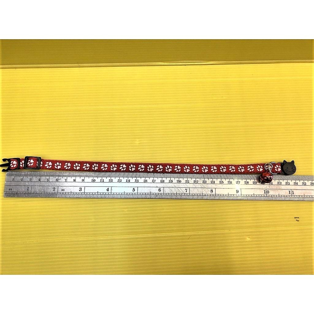 🍀小福袋🍀俏皮腳印 貓咪 安全扣環 鈴鐺 項圈 ( 貓項圈 寵物項圈 可愛項圈 反光項圈 鈴鐺項圈)-細節圖8