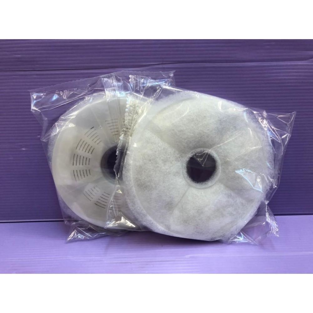 🎀小福袋🎀日本 GEX 犬貓共用機能型 飲水器專用 濾棉 濾芯 《機能圓型2入》濾材 花見型 視窗型 多狗型 通用-細節圖2
