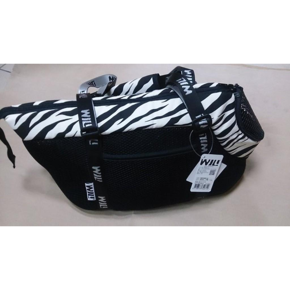 🍀小福袋🍀WILL《 RB-04 斑馬款》極輕/超透氣網/硬底系列 外出包/外出籠/肩背包犬貓專用-細節圖3