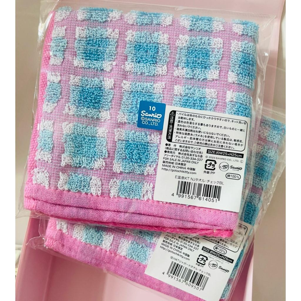 日本帶回～sanrio三麗鷗 日本限定、信州限定 hello kitty 超可愛配色 刺繡毛巾-細節圖2