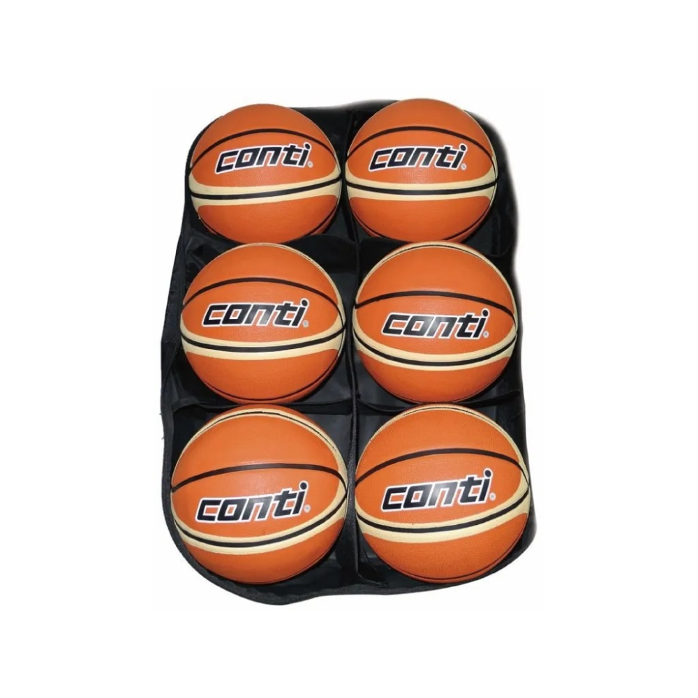 【Cat House Sport】CONTI｜籃球6入環保球袋-7號球6顆（籃球）-細節圖2