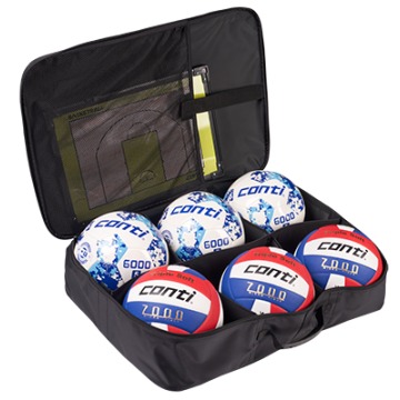 【Cat House Sport】CONTI｜雙肩式球類收納袋 6入足球/排球-可收納5號球6顆(籃/排/足球)-細節圖2