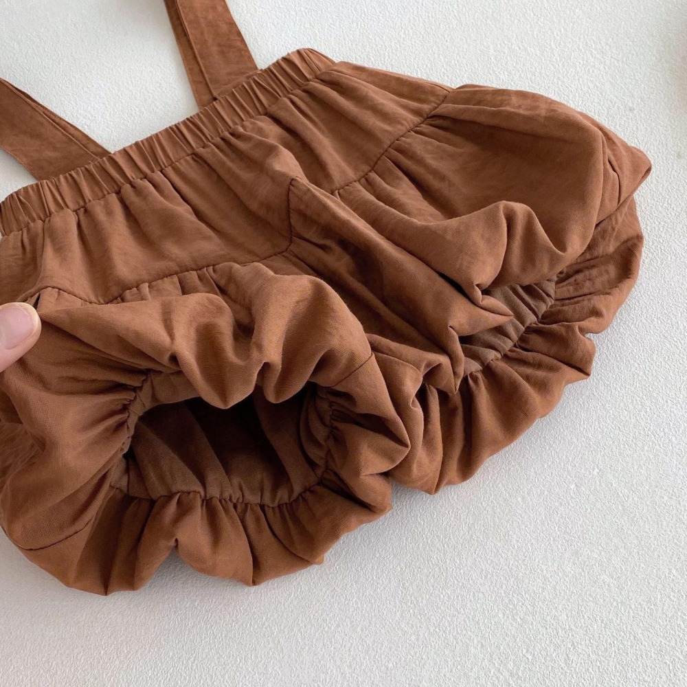 碎花娃娃衫+純色花苞褲套裝-細節圖9