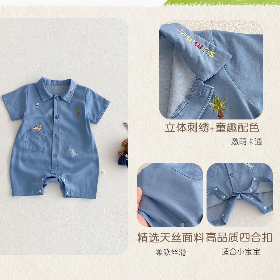 刺繡恐龍牛仔連身衣-細節圖6