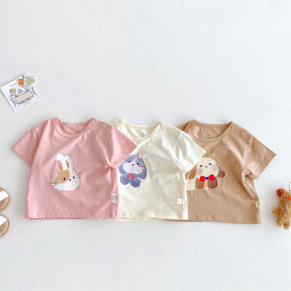 可愛印花Ｔ恤 3色-細節圖2