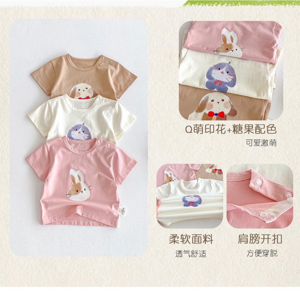 可愛印花Ｔ恤 3色-細節圖5