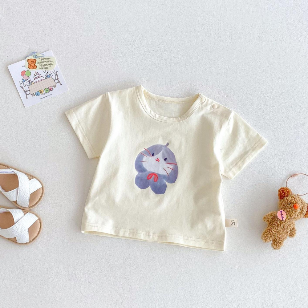 可愛印花Ｔ恤 3色-細節圖8