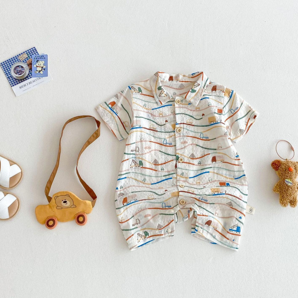 小汽車可愛連身衣-細節圖2