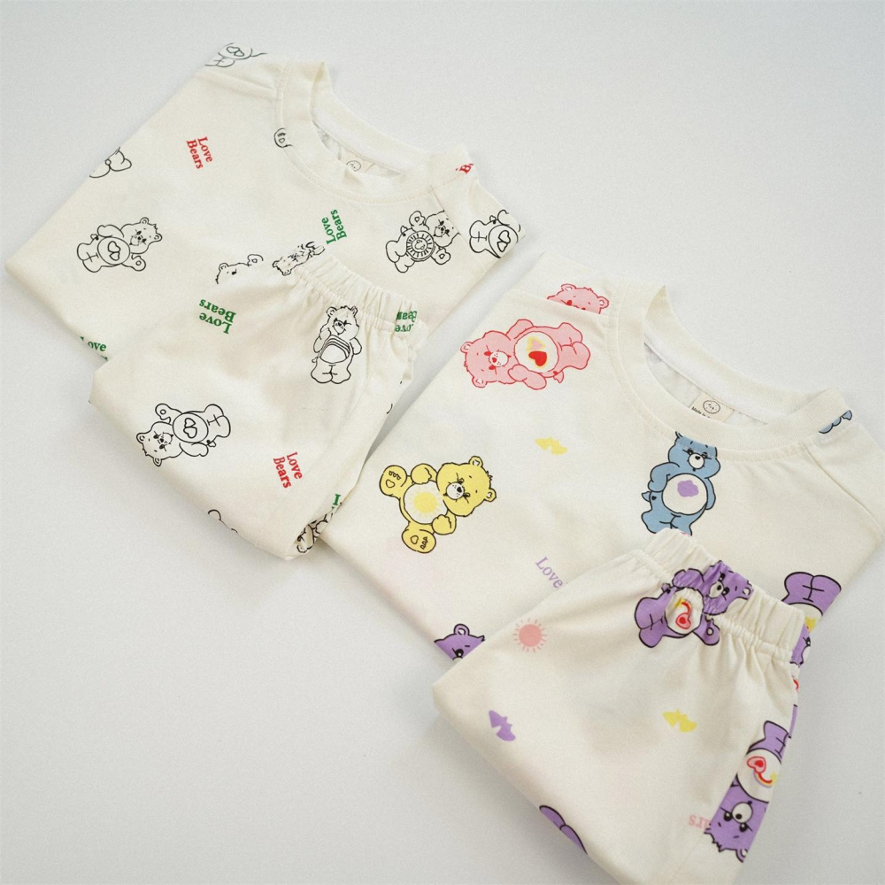 滿版彩虹熊短褲套裝 2色-細節圖4