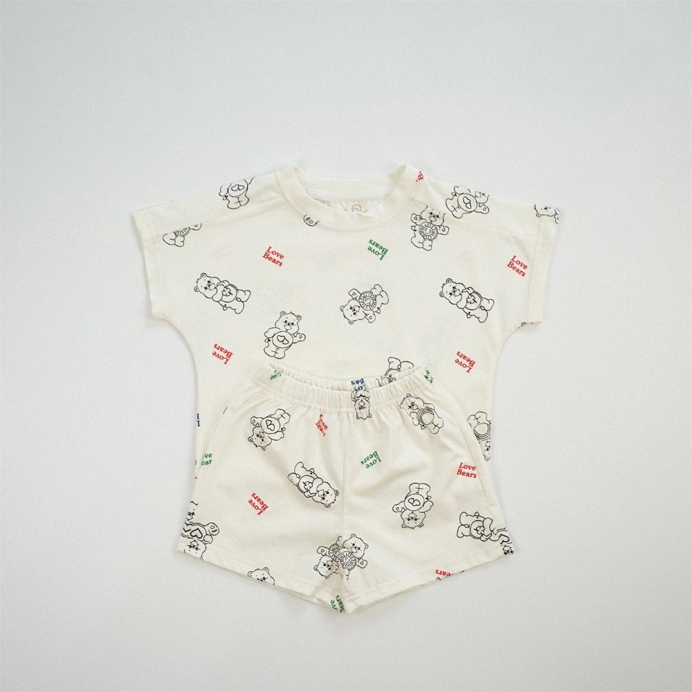 滿版彩虹熊短褲套裝 2色-規格圖6