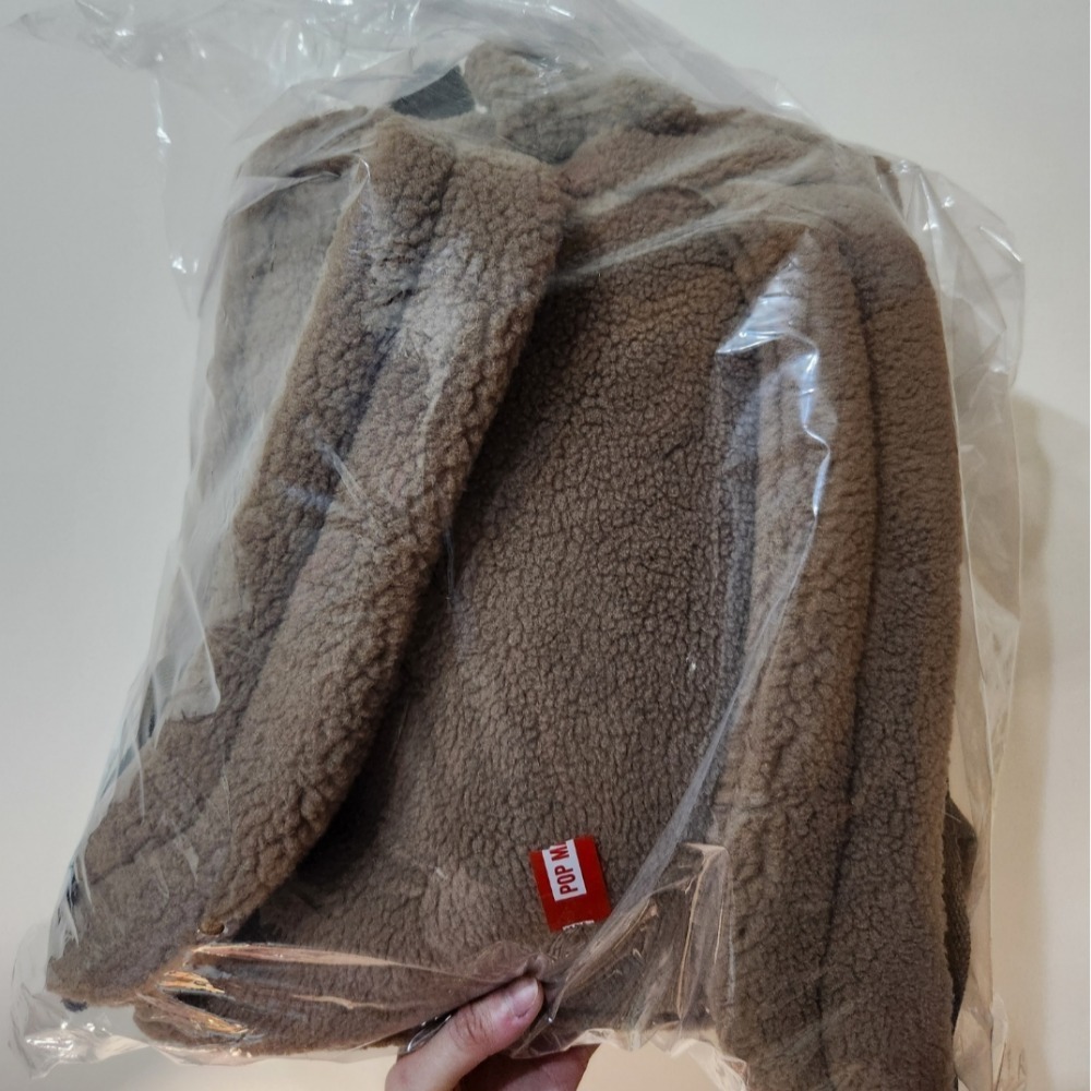 (現貨)Labubu大容量絨毛雙肩後背包-細節圖3