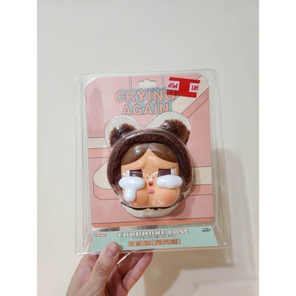 （現貨）泡泡瑪特Crybaby全新哭熊耳機包／Crybaby哭花耳機包／Crybaby櫻桃吊卡-規格圖6