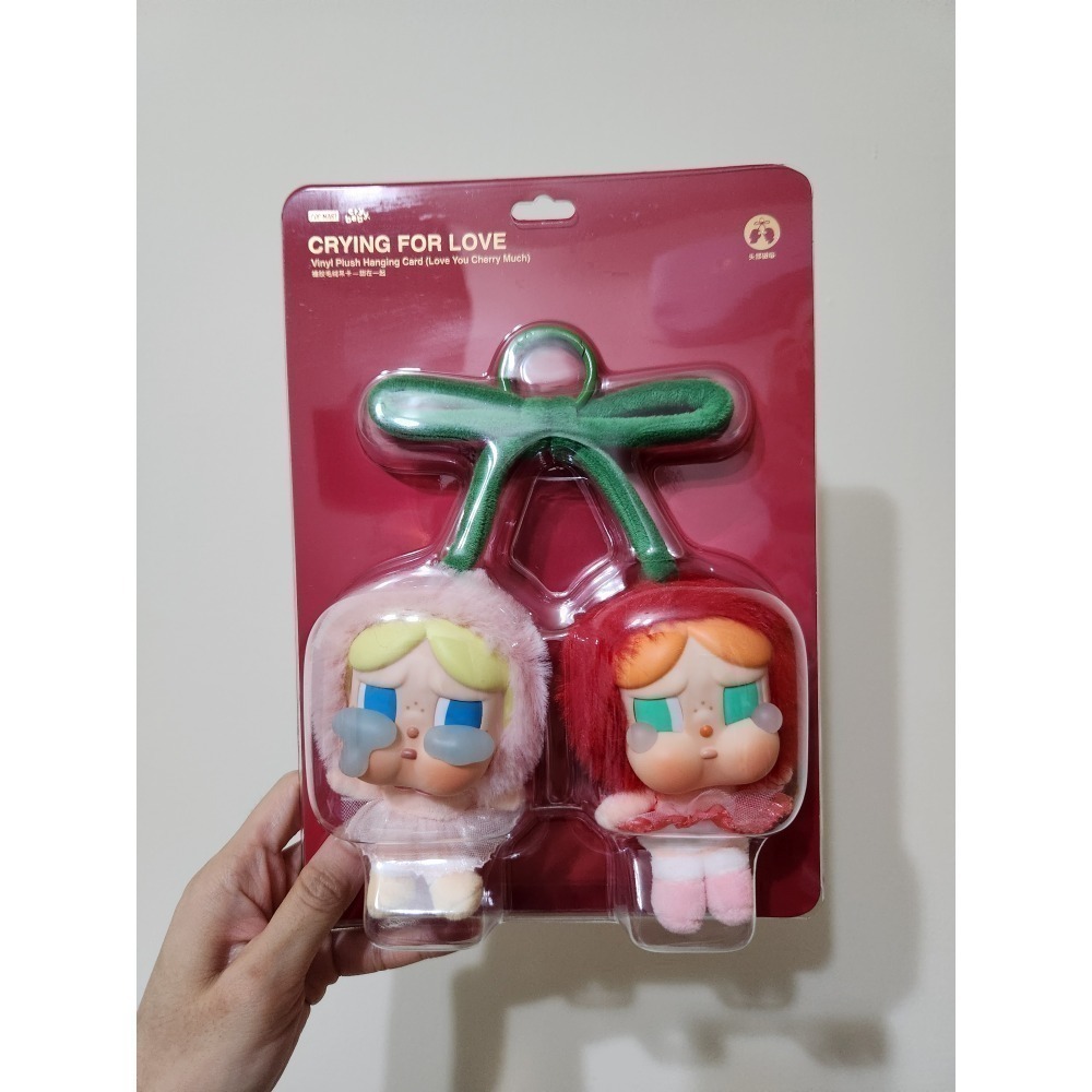 （現貨）泡泡瑪特Crybaby全新哭熊耳機包／Crybaby哭花耳機包／Crybaby櫻桃吊卡-規格圖6