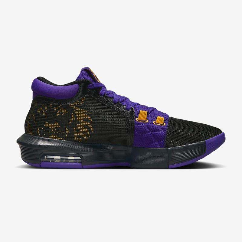 【EDI＇S】US13 NIKE LeBron Witness 氣墊 耐磨 籃球鞋 詹姆士 紫金 大尺碼 大腳 運動鞋-細節圖4