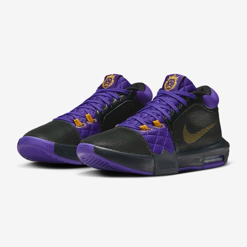【EDI＇S】US13 NIKE LeBron Witness 氣墊 耐磨 籃球鞋 詹姆士 紫金 大尺碼 大腳 運動鞋-細節圖6