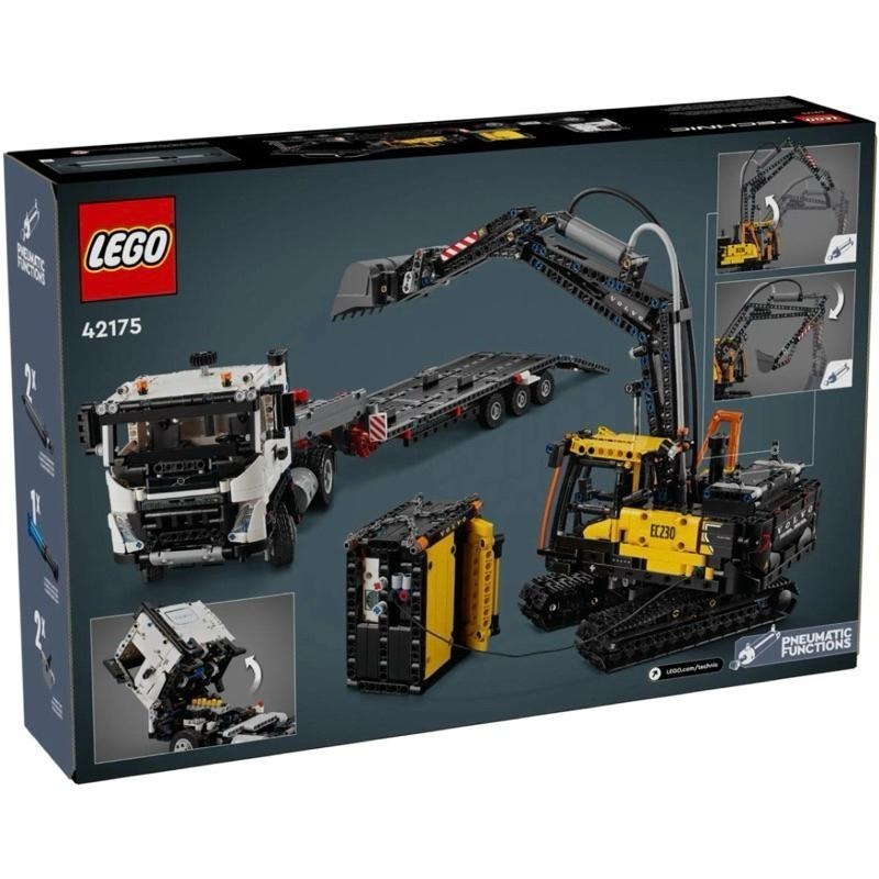 [樂享積木][可刷卡] LEGO 42175 Volvo FMX 卡車和 EC230 電動挖掘機 科技系列-細節圖2