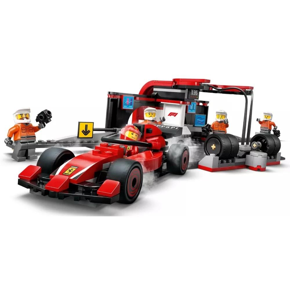 [樂享積木] LEGO 60443 F1 維修站、維修人員和 Ferrari 汽車 城市系列-細節圖3