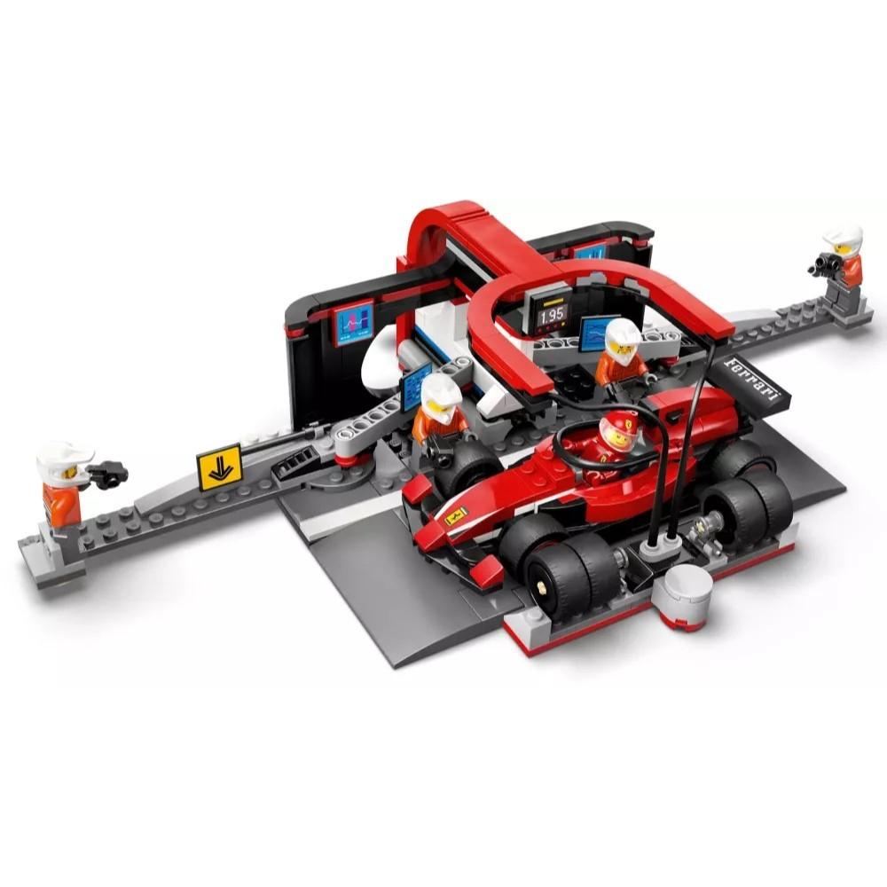 [樂享積木] LEGO 60443 F1 維修站、維修人員和 Ferrari 汽車 城市系列-細節圖5