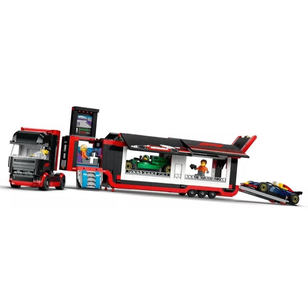 [樂享積木] LEGO 60445 F1 卡車和 RB20 & AMR24 F1 汽車 城市系列-細節圖4