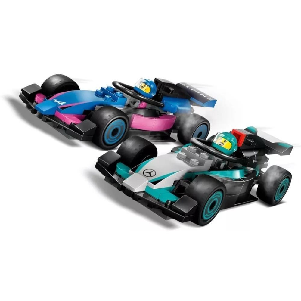 [樂享積木][可刷卡] LEGO 60444 F1 車庫和 Mercedes-AMG & Alpine 城市系列-細節圖6