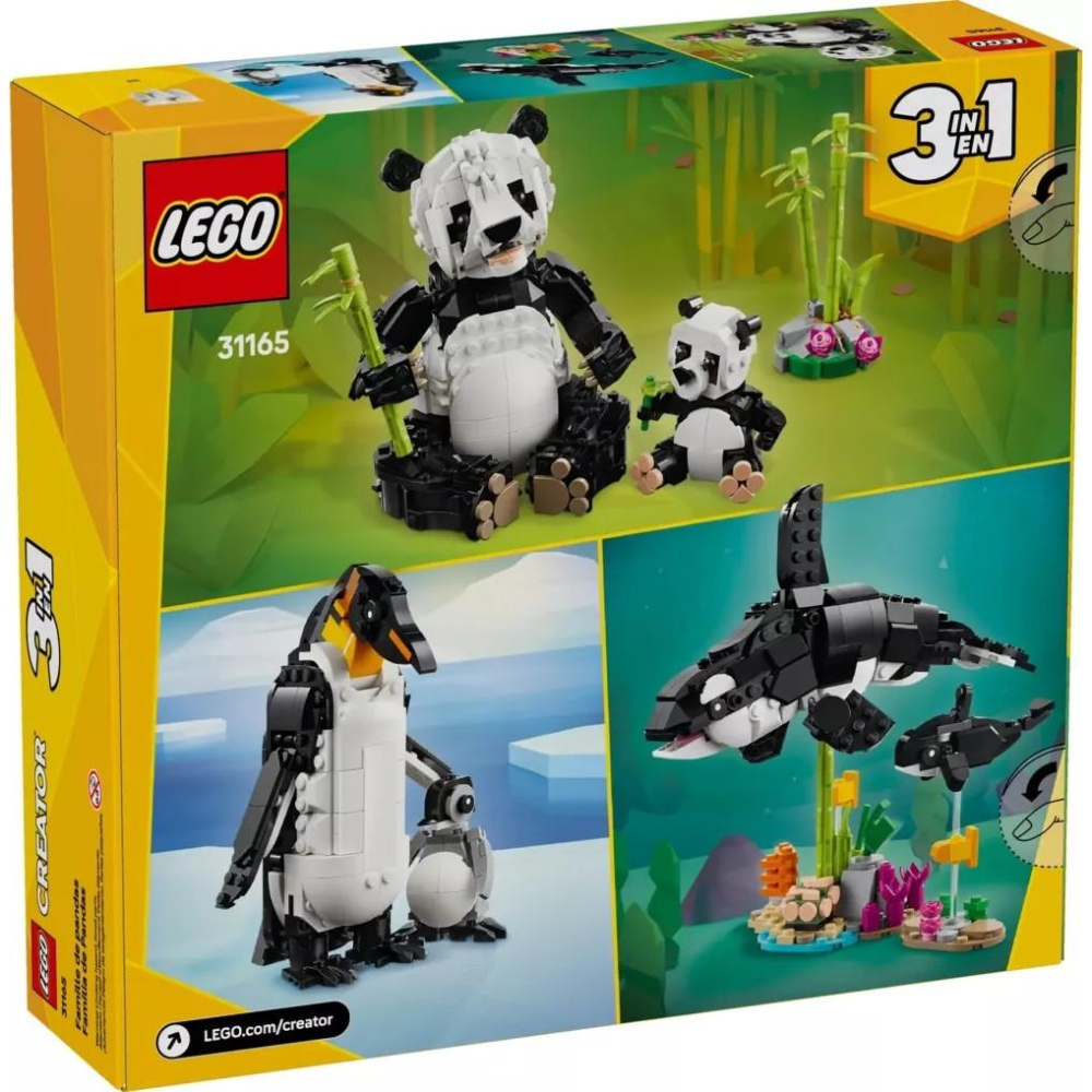 [樂享積木] LEGO 31165 野生動物：熊貓家庭 創意3合一系列-細節圖2