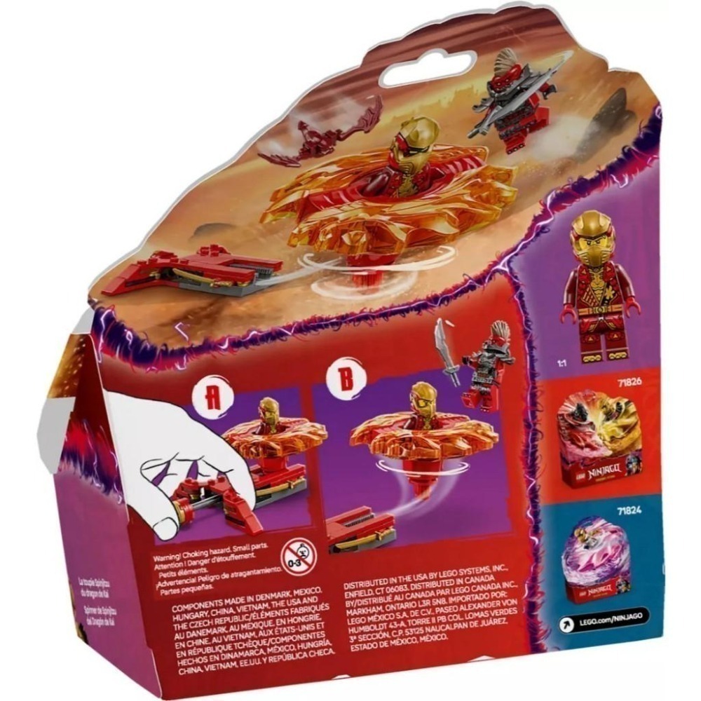 [樂享積木] LEGO 71823 赤地的猛龍旋風忍術陀螺/ 71824 索拉的猛龍旋風忍術陀螺 旋風忍者系列-細節圖2