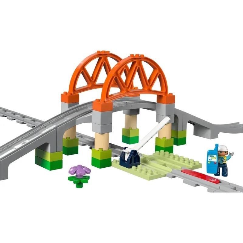 [樂享積木][可刷卡] LEGO 10426 鐵路橋和軌道擴充組 得寶系列-細節圖3