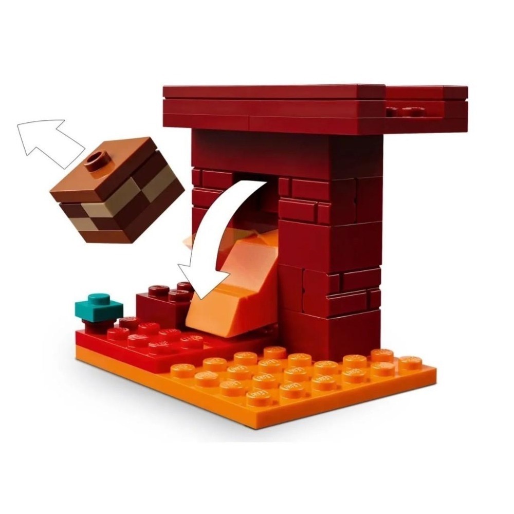[樂享積木][可刷卡] LEGO 21266 地獄熔岩大戰 Minecraft系列-細節圖5