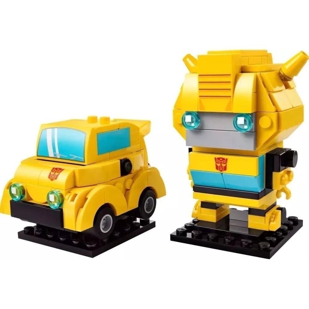 [樂享積木][可刷卡] LEGO 40804 大黃蜂機器人和車輛 BrickHeadz系列-細節圖3