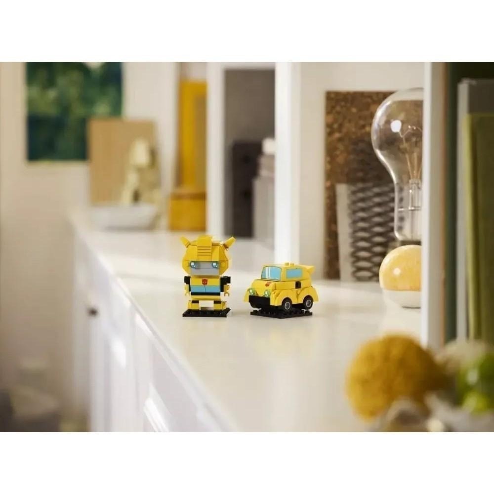 [樂享積木][可刷卡] LEGO 40804 大黃蜂機器人和車輛 BrickHeadz系列-細節圖7