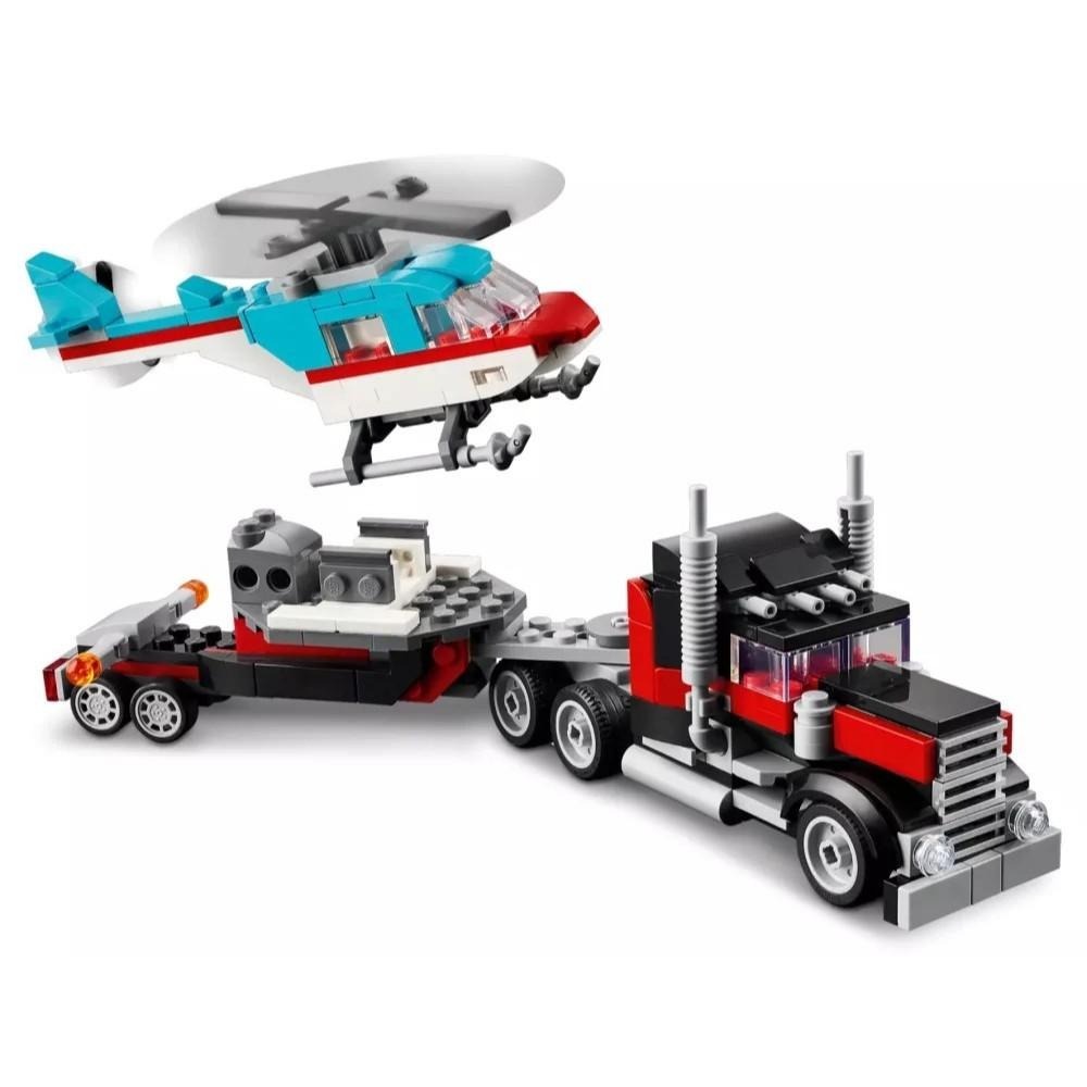 [樂享積木] LEGO 31146 平板卡車與直升機 創意3合一系列-細節圖4
