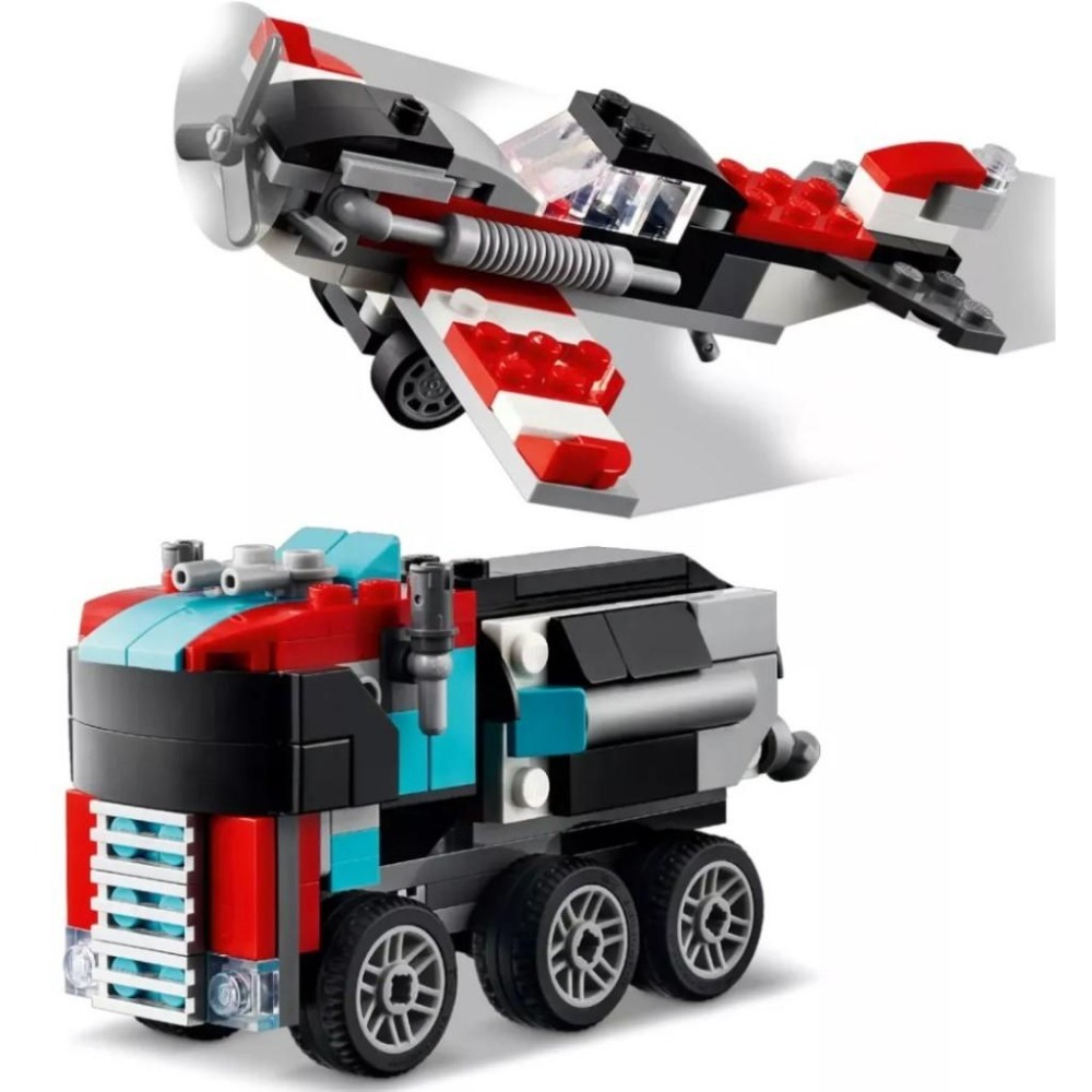 [樂享積木] LEGO 31146 平板卡車與直升機 創意3合一系列-細節圖6