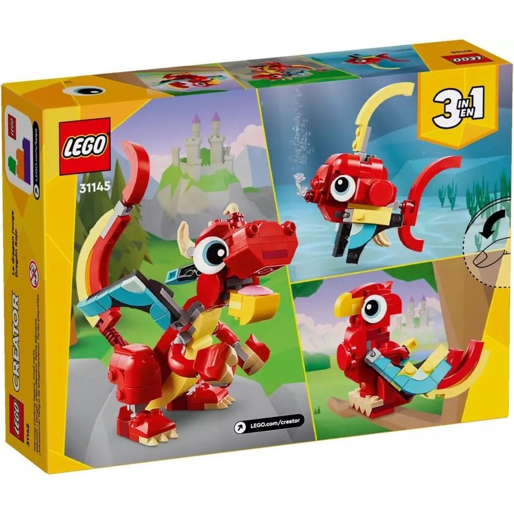 [樂享積木][可刷卡] LEGO 31145 紅龍 創意3合一系列-細節圖2
